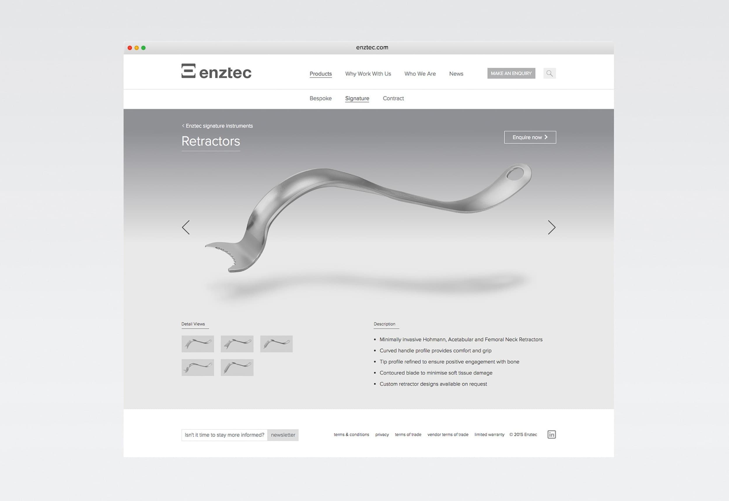 Enztec website 02